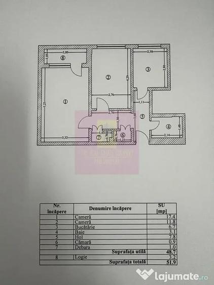 Apartament 2 camere langa complexul comercial Auchan Titan - 8