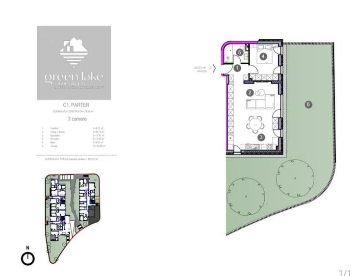 Apartament 2 camere cu gradina, prima inchiriere G... - 11