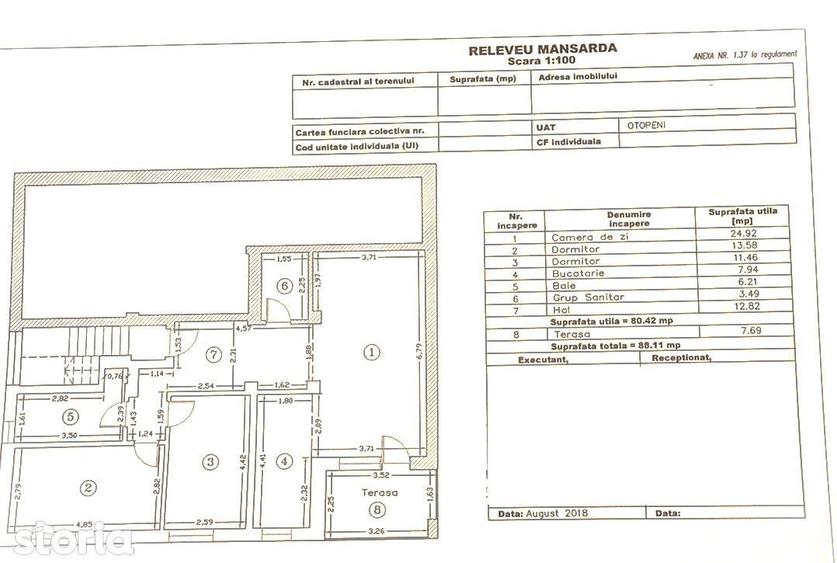 Apartament cu 3 camere decomandat în Central