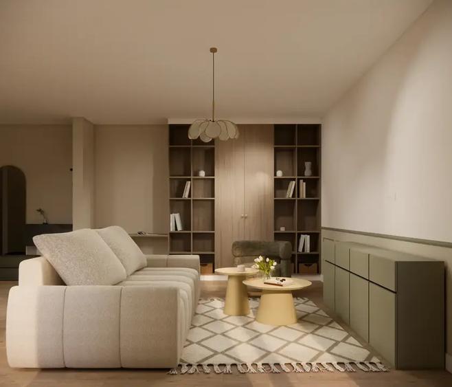 Apartament cu 3 camere decomandat, mobilat în Voluntari