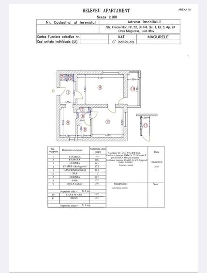 Apartament cu 2 camere decomandat în Central