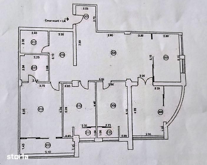 Apartament cu 4 camere în Central
