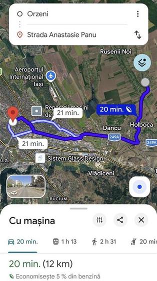 Teren Construcții intravilan de 1220 mp, în Holboca