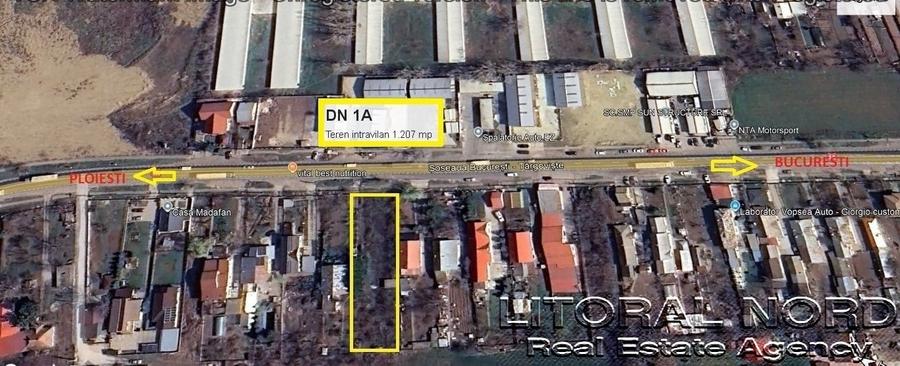 Teren Construcții intravilan de 1207 mp, în Crevedia