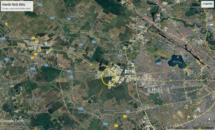 Teren Construcții intravilan de 43701 mp, în Chiajna