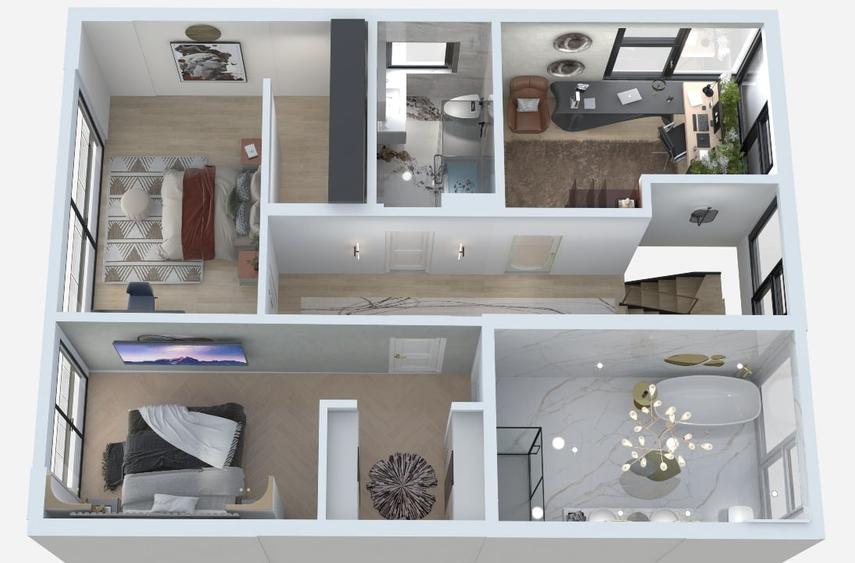 Duplex cu 5 camere cu Garaj în UTA