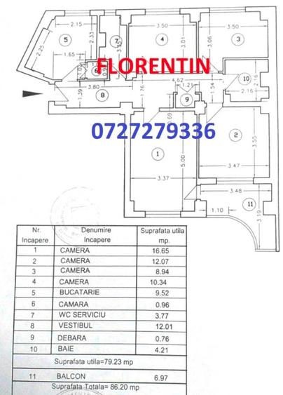 Apartament cu 4 camere decomandat în Drumul Taberei