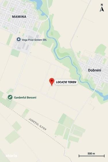 Teren de 500 mp, în Văcăresti