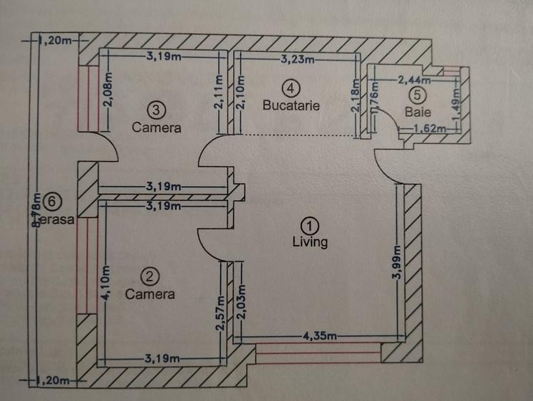 Apartament cu 3 camere decomandat în Colentina