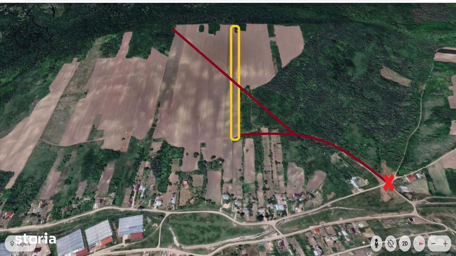 Teren de 10500 mp, în Aroneanu