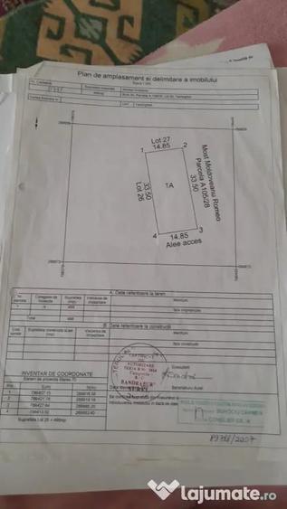 Teren de 498 mp, în Central