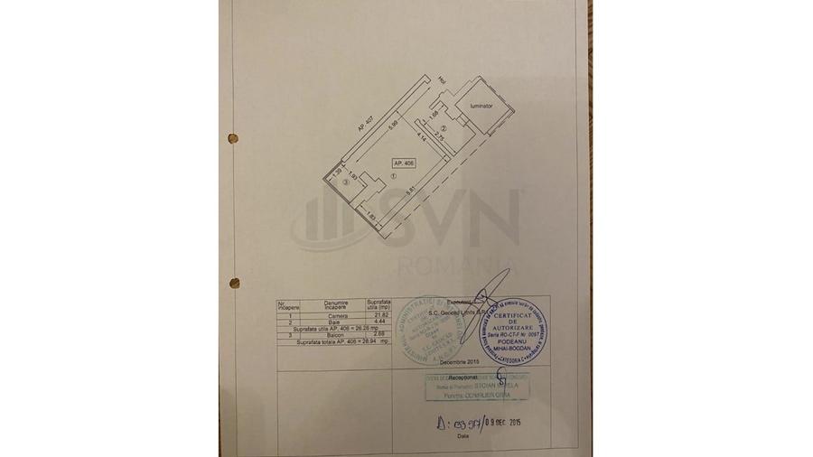 Garsonieră semidecomandată, mobilată în Central