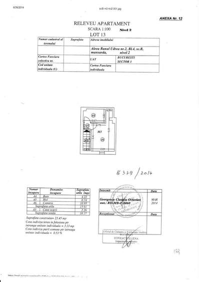 VANZARE | Apartament 2 Camere tip Mansarda, pe 2 Niveluri Metrou M - 4