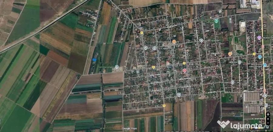 Teren Vanatori, deschidere 17.65 m Zona reziden?iala in dezvoltare - 2
