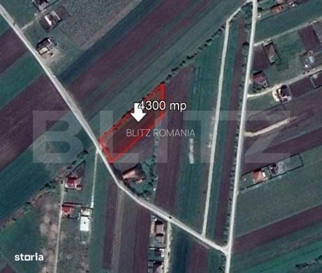 Teren intravilan Stupini, 4300 mp