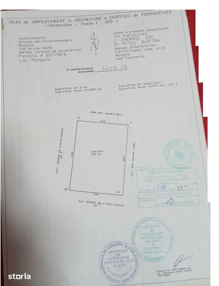 Teren de 972 mp, în Central