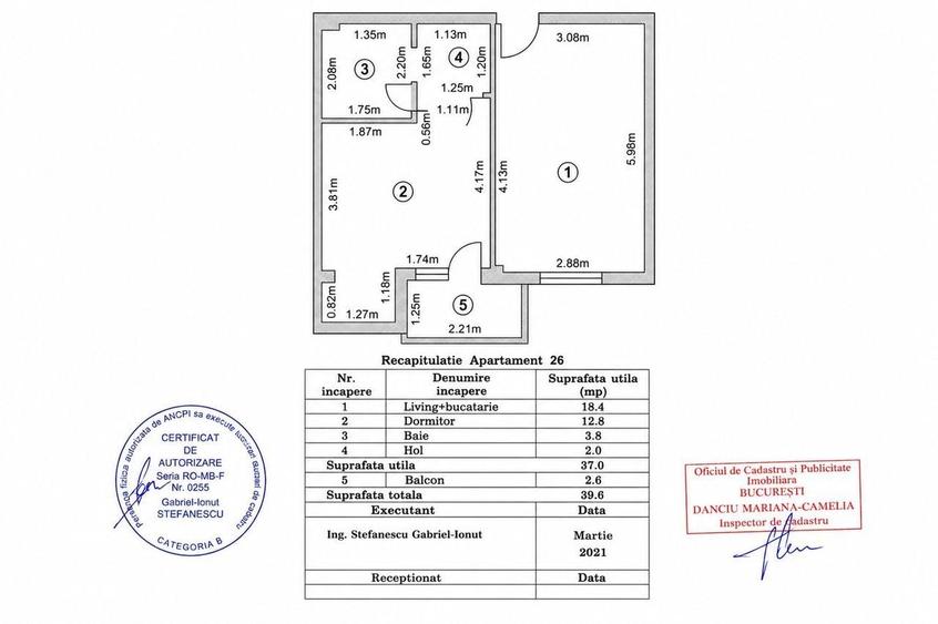 Apartament cu 2 camere decomandat în Central — fotografia 1