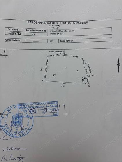 Teren de 747 mp, în Central