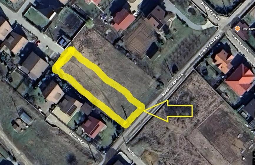 Teren de 1300 mp, în Corunca