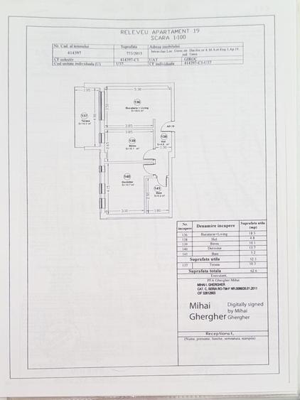 Apartament cu 3 camere decomandat în Giroc