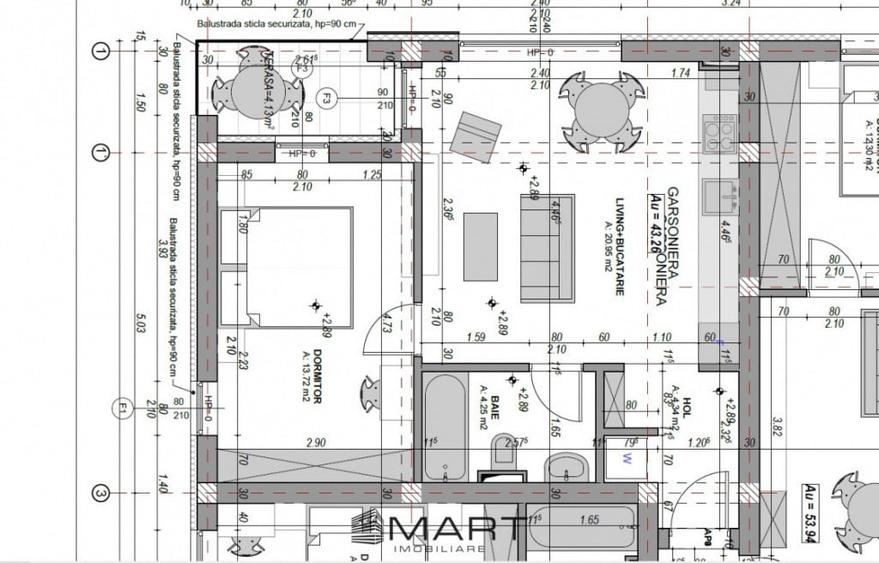 Apartament 43 mp etaj 1 cartier Davinci - 4