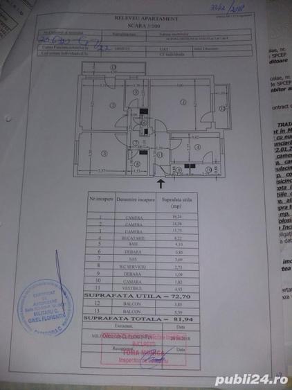 Apartament 3 camere,decomandat,confort 1,Lidl Baicului - 1