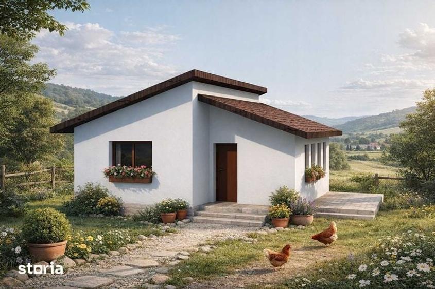 Casă cu 3 camere cu Teren 70 Mp în Gării