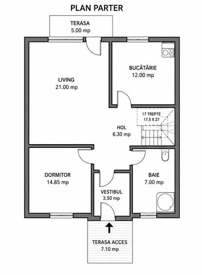 Vila individuala P+M - 5 camere - 500 mp teren - Construc?ie noua - 1 - 2