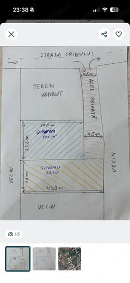 Teren de 2250 mp, în Cataloi