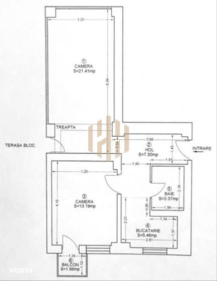 Apartament cu 2 camere în Progresul