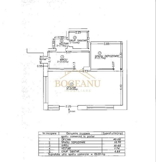 Spațiu comercial, de 70 mp, în Giroc