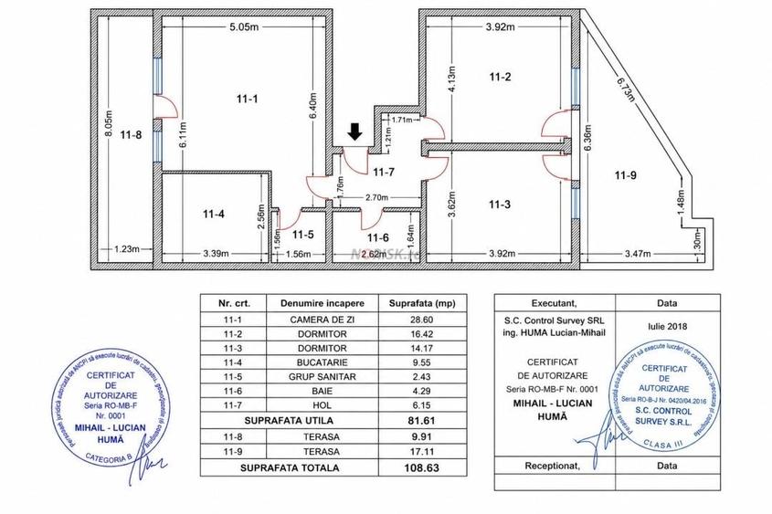 Apartament cu 3 camere decomandat în Sălăjan