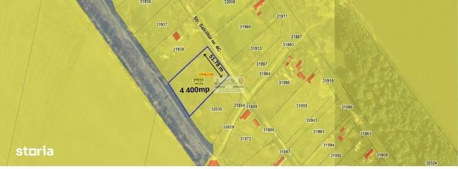 Teren de 4400 mp, în Ceatalchioi