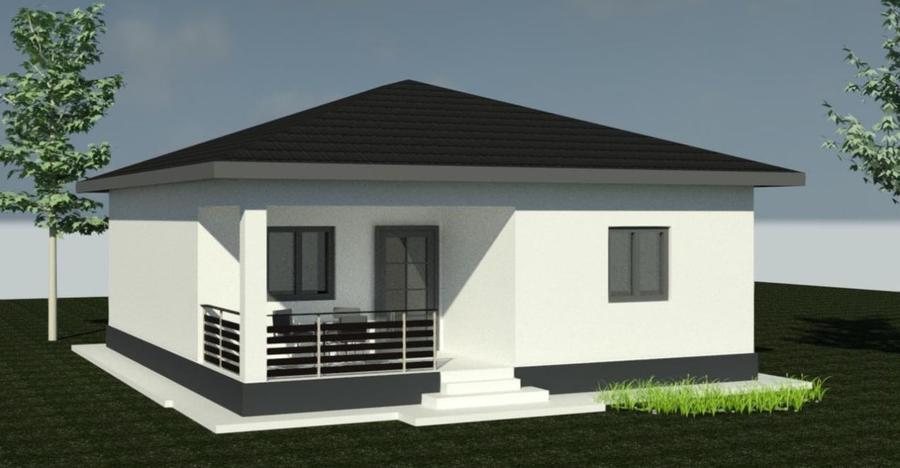 Casă individuală cu 4 camere cu Teren 355 Mp în Podari