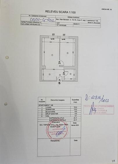 Apartament cu 2 camere decomandat, mobilat în Vitan-Bârzești