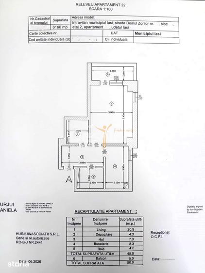 Apartament cu 2 camere în Copou
