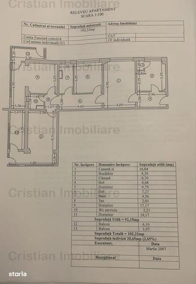 Apartament cu 4 camere în Hipodrom