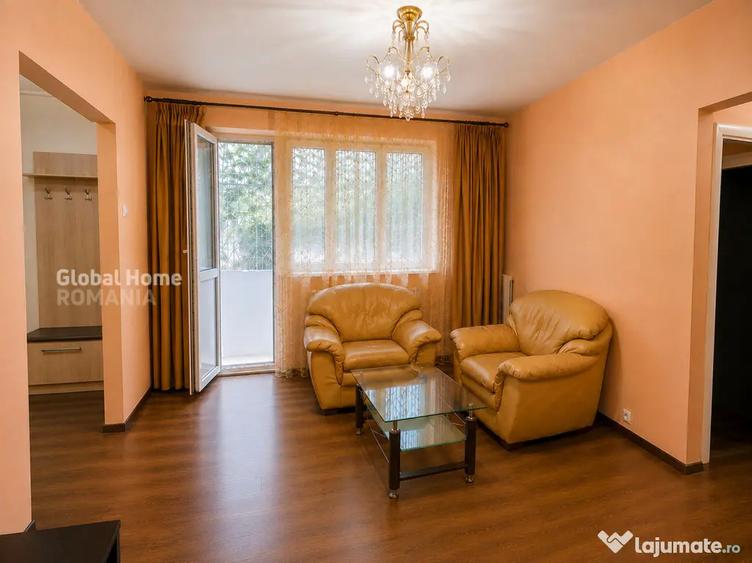Apartament cu 2 camere semidecomandat, mobilat în Domenii