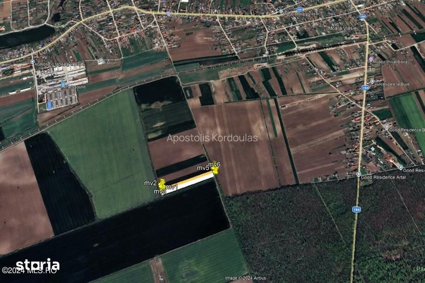 Moara Vlasiei - langa Padurea Biglaru, 11.884 mp, deschidere 40 ml
