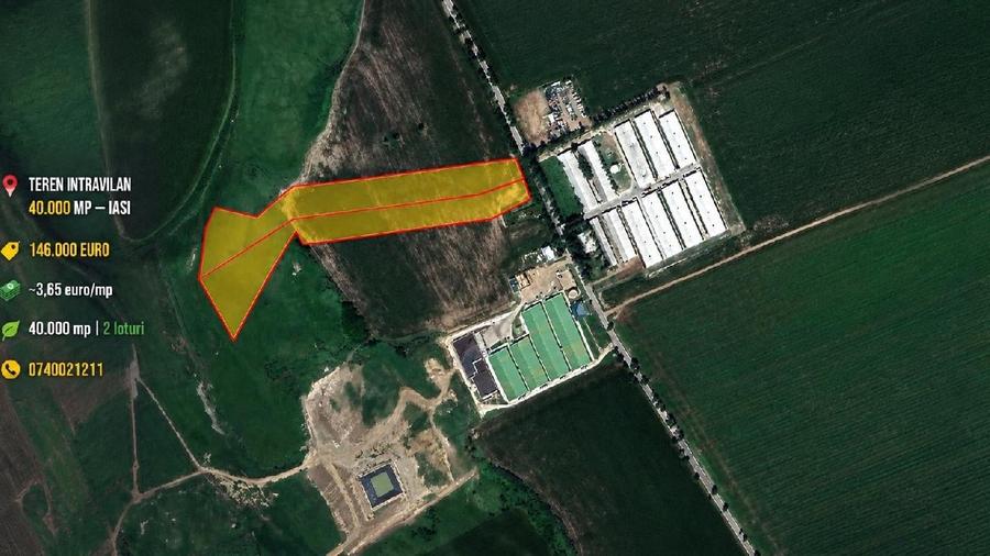 Teren agricol intravilan de 40000 mp, în Central