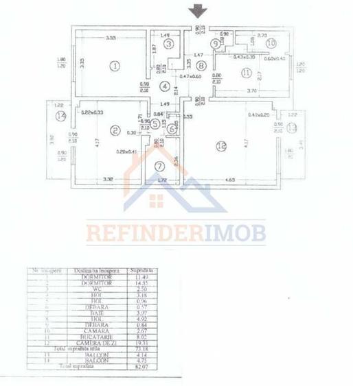 Apartament cu 3 camere decomandat, mobilat în Rahova
