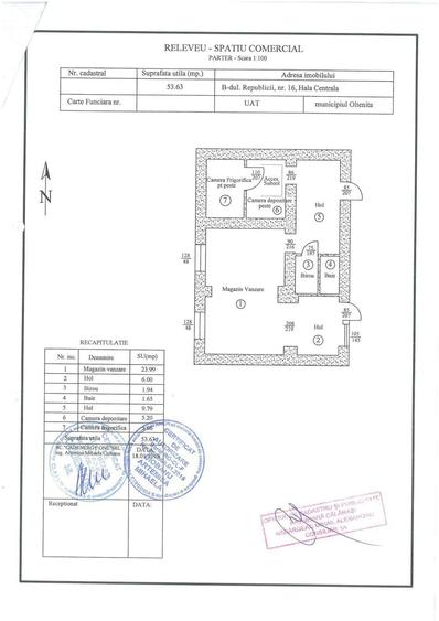 Spațiu comercial, de 71 mp, în Central