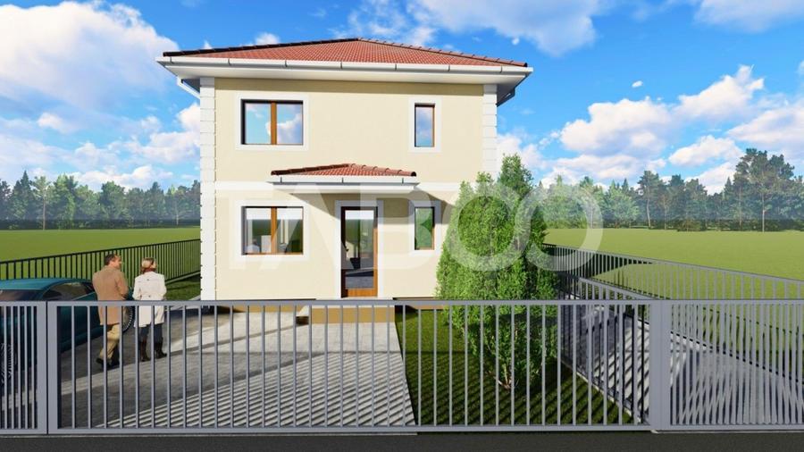 Casă individuală cu 4 camere cu Canalizare în Șelimbăr