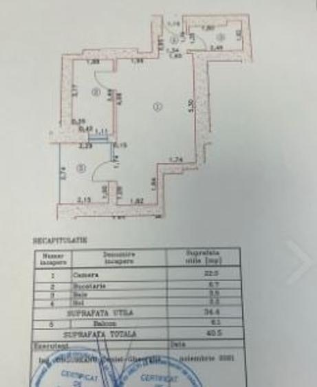 Garsonieră decomandată, mobilată în Văcăresti