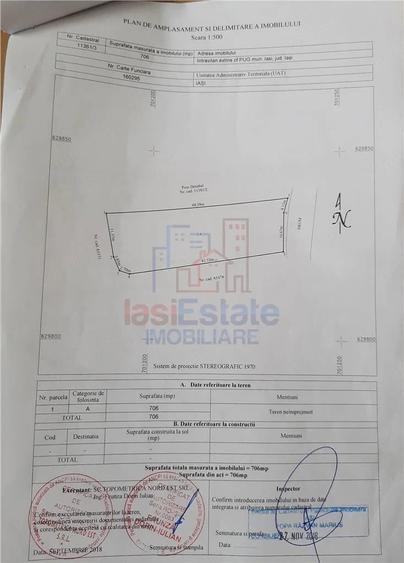 Teren de 1480 mp, în Vlădiceni
