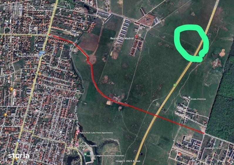 Teren constructii Voluntari in vecinatate A0 - 6