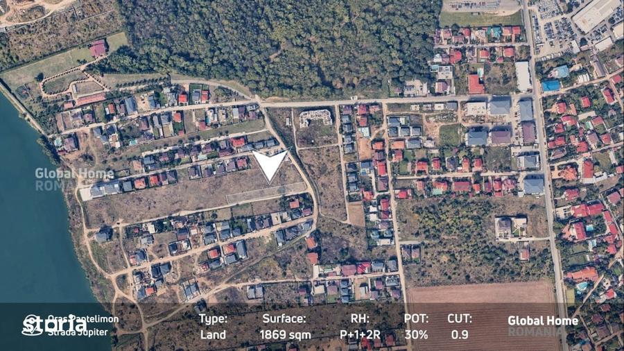 Teren Dezvoltare | 1.869 mp | PUD Aprobat | Str. Jupiter - Pantelimon - 6