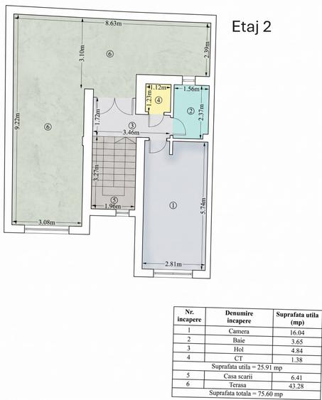 Duplex cu 5 camere cu Canalizare în Otopeni