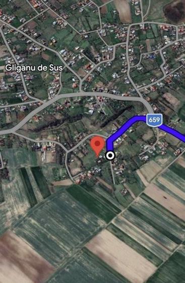 Teren de 6500 mp, în Gliganu de Sus