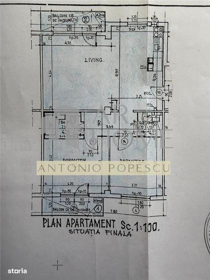 Apartament cu 3 camere decomandat, mobilat în Cioceanu
